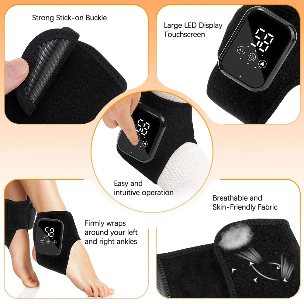 PulseEase FootRelief Pro – Massager & Heat Therapy Brace