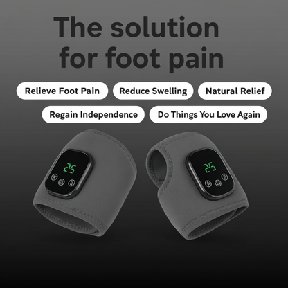 PulseEase FootRelief Pro – Massager & Heat Therapy Brace