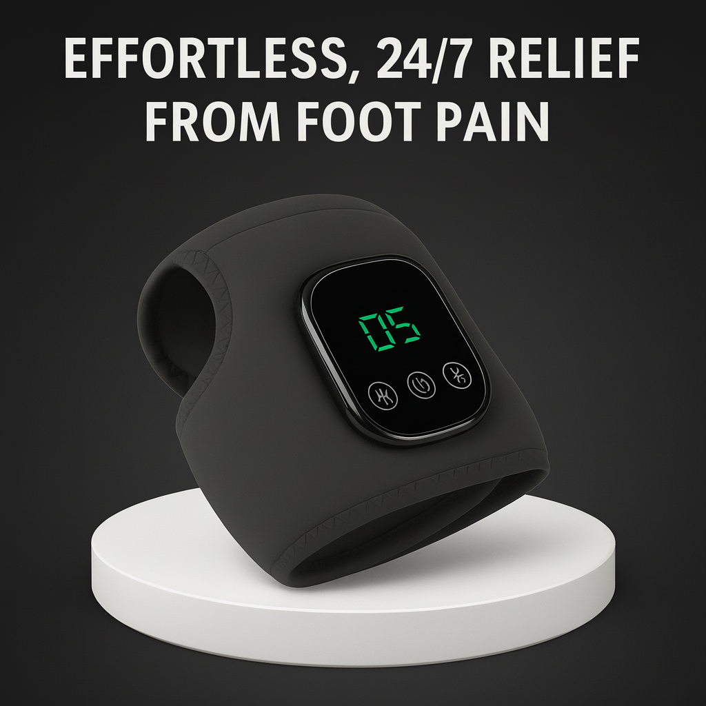 PulseEase FootRelief Pro – Massager & Heat Therapy Brace