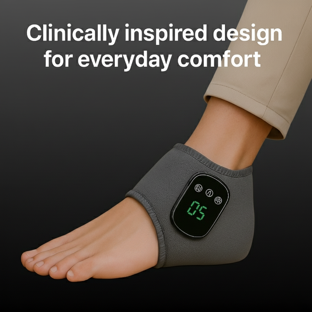 PulseEase FootRelief Pro – Massager & Heat Therapy Brace