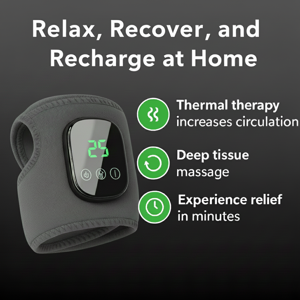 PulseEase FootRelief Pro – Massager & Heat Therapy Brace